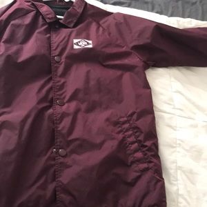 Maroon vans windbreaker